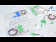 1×4 APC Sc θραύστης οπτικών ινών, μίνι θραύστης τρόπων PLC 4 τύπων για την καλωδιακή τηλεόραση