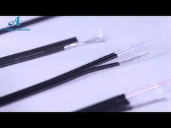 Προσαρμοσμένο υπαίθριο μαύρο χρώμα τύπων καλωδίων πτώσης FTTH G657A1 G657A2