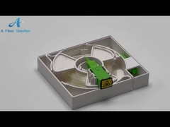 1 τελικό κιβώτιο οπτικών ινών ABS FTTH πυρήνων αόρατο για την υποδοχή τοίχων