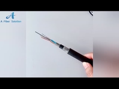 Υπαίθριος ενιαίος εναέριος πυρήνας 24 καλωδίων οπτικών ινών τρόπου για την επικοινωνία