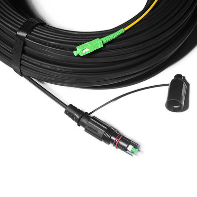 Εσωτερική υπαίθρια λύση Hoptic IP67 FTTH αδιάβροχο με το συνδετήρα Corning Optitap