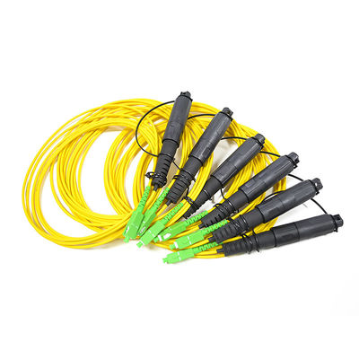 Εσωτερική υπαίθρια λύση Hoptic IP67 FTTH αδιάβροχο με το συνδετήρα Corning Optitap