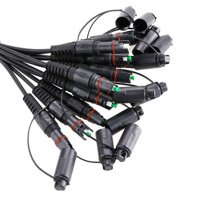 Προσαρμοσμένο σκοινί μπαλωμάτων FTTH αδιάβροχο για APC Sc OptiTap Corning