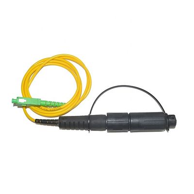 IP68 αδιάβροχη λύση FTTH, APC Sc οπτικών ινών σκοινί μπαλωμάτων με το συνδετήρα Optitap
