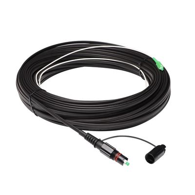 IP68 αδιάβροχη λύση FTTH, APC Sc οπτικών ινών σκοινί μπαλωμάτων με το συνδετήρα Optitap