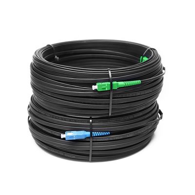 Υπαίθριο FTTH καλώδιο πτώσης αλτών, οπτικό σκοινί μπαλωμάτων ινών G657A