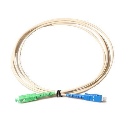 APC Sc σκοινί 2mm μπαλωμάτων καλωδίων ινών ενιαίο simplex τρόπου για το σύστημα FTTH