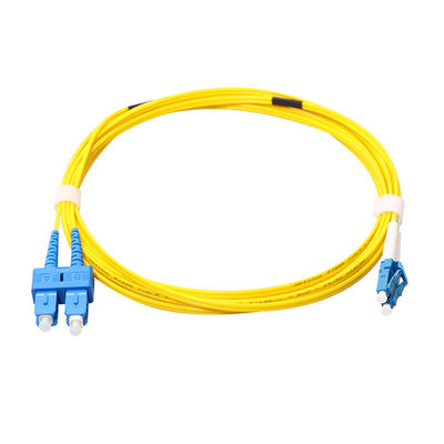 APC σκοινιού UPC μπαλωμάτων καλωδίων ινών FTTH με το συνδετήρα MTRJ MU DIN