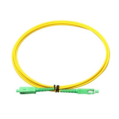 APC Sc - APC Sc ενιαίος τρόπος G657A 9/125 σκοινιού μπαλωμάτων καλωδίων ινών μονοκατευθυντικό ντούμπλεξ