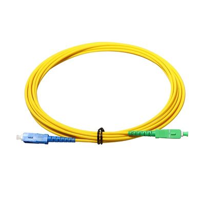 APC Sc - APC Sc ενιαίος τρόπος G657A 9/125 σκοινιού μπαλωμάτων καλωδίων ινών μονοκατευθυντικό ντούμπλεξ