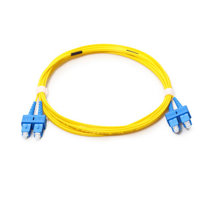 APC UPC Sc LC ST σκοινιού FC μπαλωμάτων ινών 3m κίτρινος οπτικός ενιαίος τρόπος