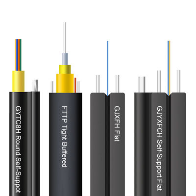 1 πυρήνας Toneable G657A1 G657A2 G657A3 FTTP αποθήκευσε σφιχτά το εσωτερικό/υπαίθριο καλώδιο πτώσης για τις τηλεπικοινωνίες, επίπεδη πτώση Cabl