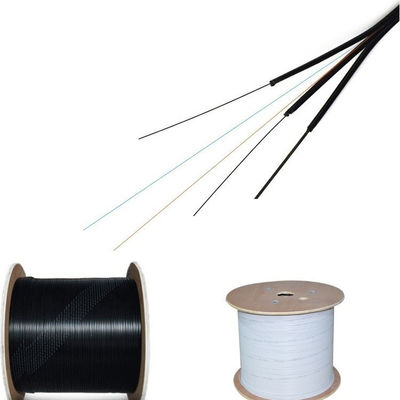 Η αυτοφερόμενη υπαίθρια πτώση Fibra Optica 1 2 4 καλωδίων FRP FTTH αγγελιοφόρων χάλυβα αφαιρεί τον πυρήνα το καλώδιο οπτικών ινών
