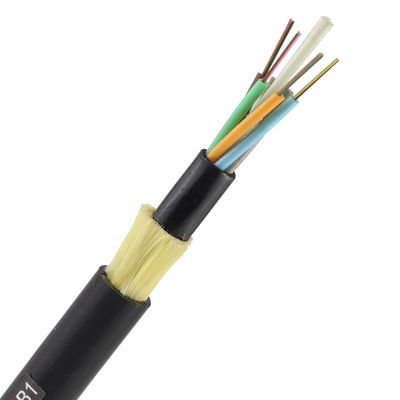 Το υπαίθριο αυτοφερόμενο εναέριο optica adss 12 fibra τιμών εργοστασίων αφαιρεί τον πυρήνα την έκταση 24 πυρήνων 100m καλώδιο οπτικών ινών adss