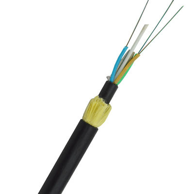 Το υπαίθριο αυτοφερόμενο εναέριο optica adss 12 fibra τιμών εργοστασίων αφαιρεί τον πυρήνα την έκταση 24 πυρήνων 100m καλώδιο οπτικών ινών adss