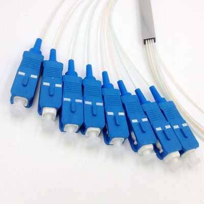 1 μίνι θραύστης 1x8 PLC οπτικών ινών μέτρων με το συνδετήρα Sc UPC