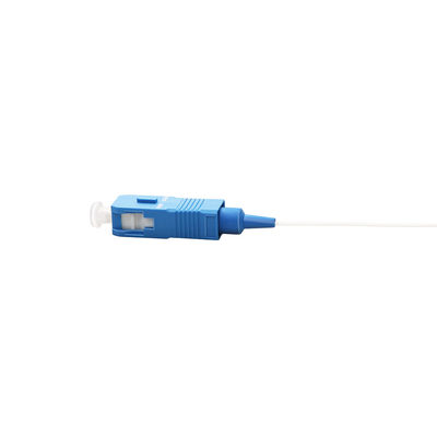 γυαλισμένο simplex λευκό Sc 9/125/UPC συνελεύσεων καλωδίων ινών διαμέτρων 0.9mm G657A1