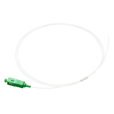 γυαλισμένο simplex λευκό Sc 9/125/UPC συνελεύσεων καλωδίων ινών διαμέτρων 0.9mm G657A1