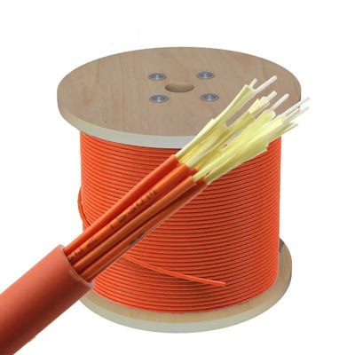 Εσωτερικό καλώδιο OM3 οπτικών ινών 12 πυρήνων FTTH/καλώδιο διανομής οπτικής ίνας