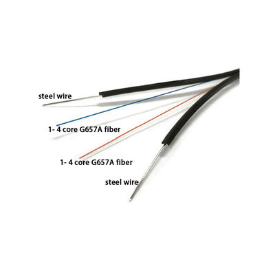 Υψηλός - καλώδιο ποιοτικής GJYXFCH FTTH οπτικό πτώσης 6 πυρήνες με την καλή τιμή