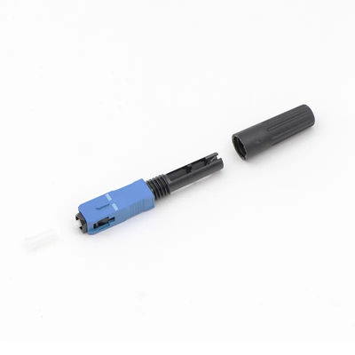 FTTH Ενιαία λειτουργία APC Sc Sc UPC συνδετήρων οπτικών ινών γρήγορο για την επικοινωνία τηλεπικοινωνιών