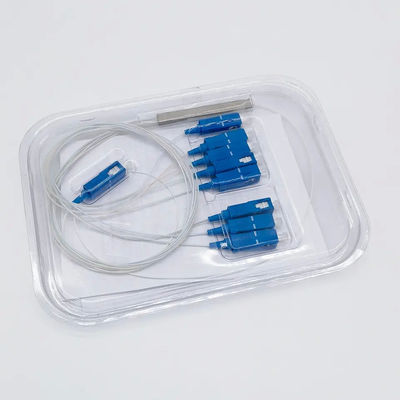 1 μίνι θραύστης 1x8 PLC οπτικών ινών μέτρων με το συνδετήρα Sc UPC