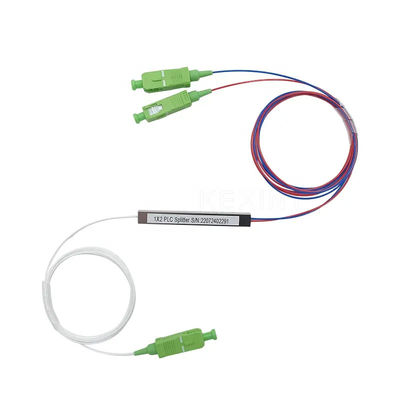 Οπτικός APC UPC Sc θραυστών ινών PLC 1x2 ενιαίος τύπος σωλήνων χάλυβα μικροϋπολογιστών τρόπου