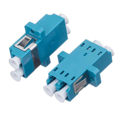 Οπτικός LC FTTH διπλός προσαρμοστής ινών με το μανίκι χαλκού φλαντζών