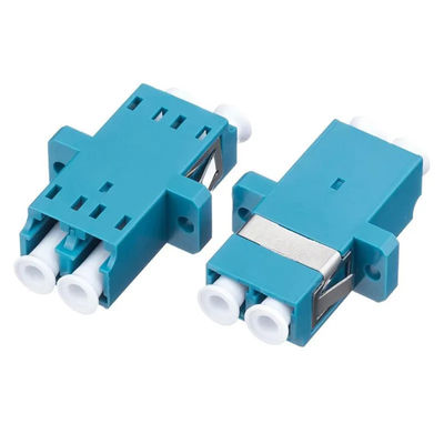 Οπτικός LC FTTH διπλός προσαρμοστής ινών με το μανίκι χαλκού φλαντζών