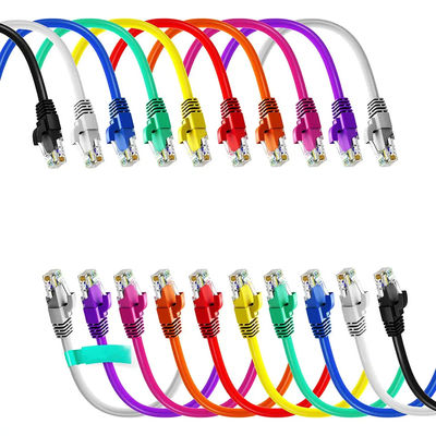 Προσαρμοσμένο καλώδιο μπαλωμάτων Cat6A Ethernet, λεπτό σκοινί μπαλωμάτων FTP του S με το μήκος 5m 1m