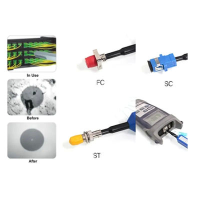 Ferrules 1.25mm τα εξαρτήματα καλωδίων ινών, LC MU ένα χτυπούν την καθαρίζοντας μάνδρα οπτικών ινών